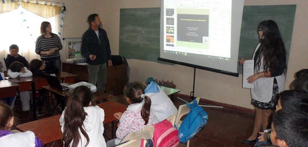 Charla sobre Uso de Agroquímicos para estudiantes de la EP Nº5 de Gómez de la Vega.