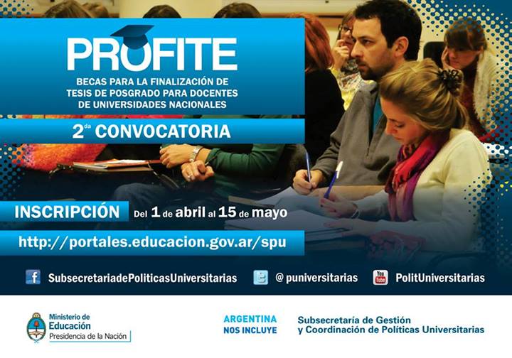 Convocatoria PROFITE 2014