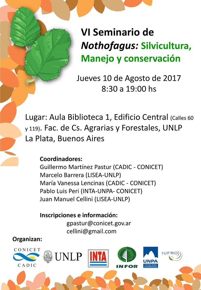 VI Seminario de Nothofagus : Silvicultura, manejo y conservación 