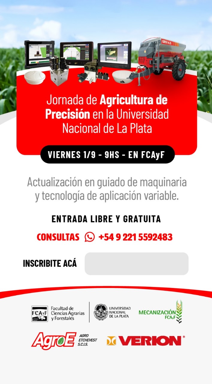 Jornada de Agricultura de Presición en la Universidad Nacional de La Plata
