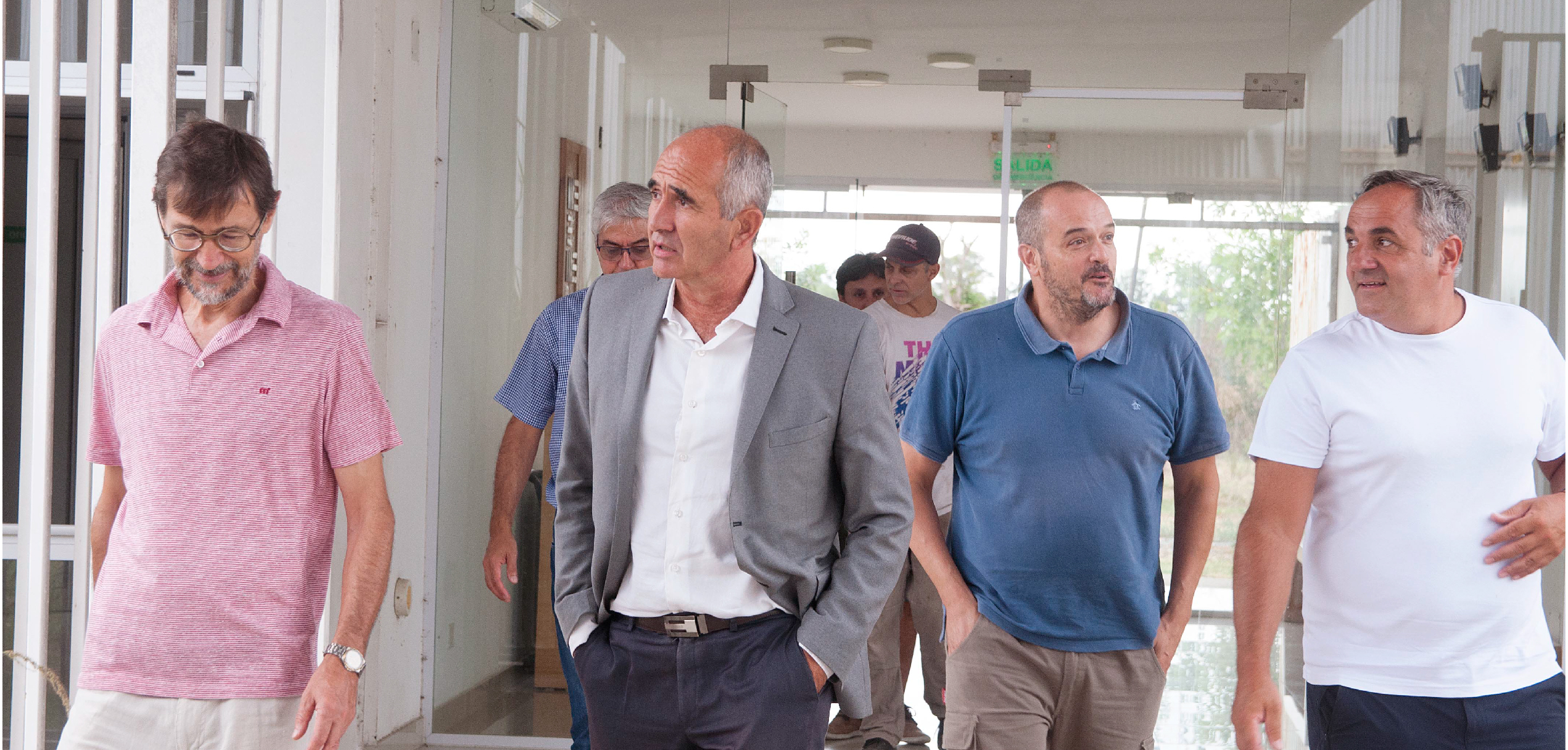 Vista del Presidente de la UNLP al Polo Social