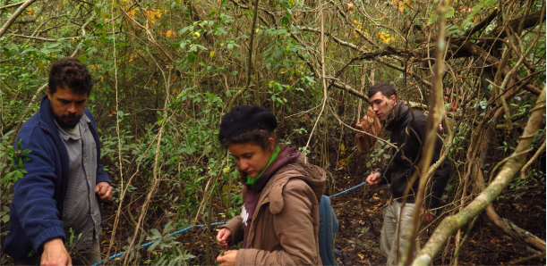 Estudiantes en la Isla Martín García