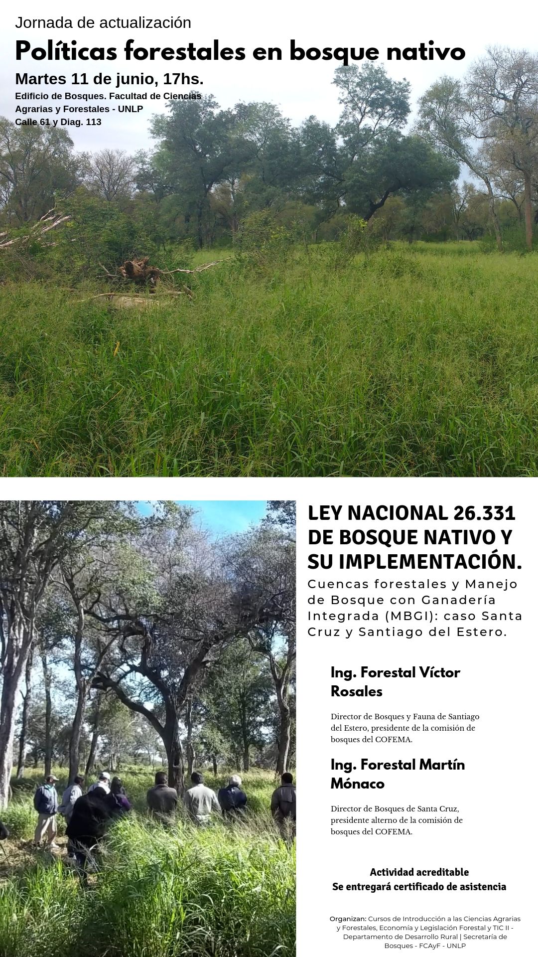 Charlas sobre Políticas Forestales en bosques nativos 