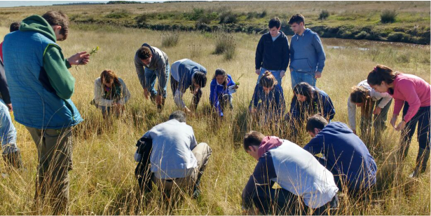 Viaje con estudiantes del  Seminario de Ecofisiología de pastizales.