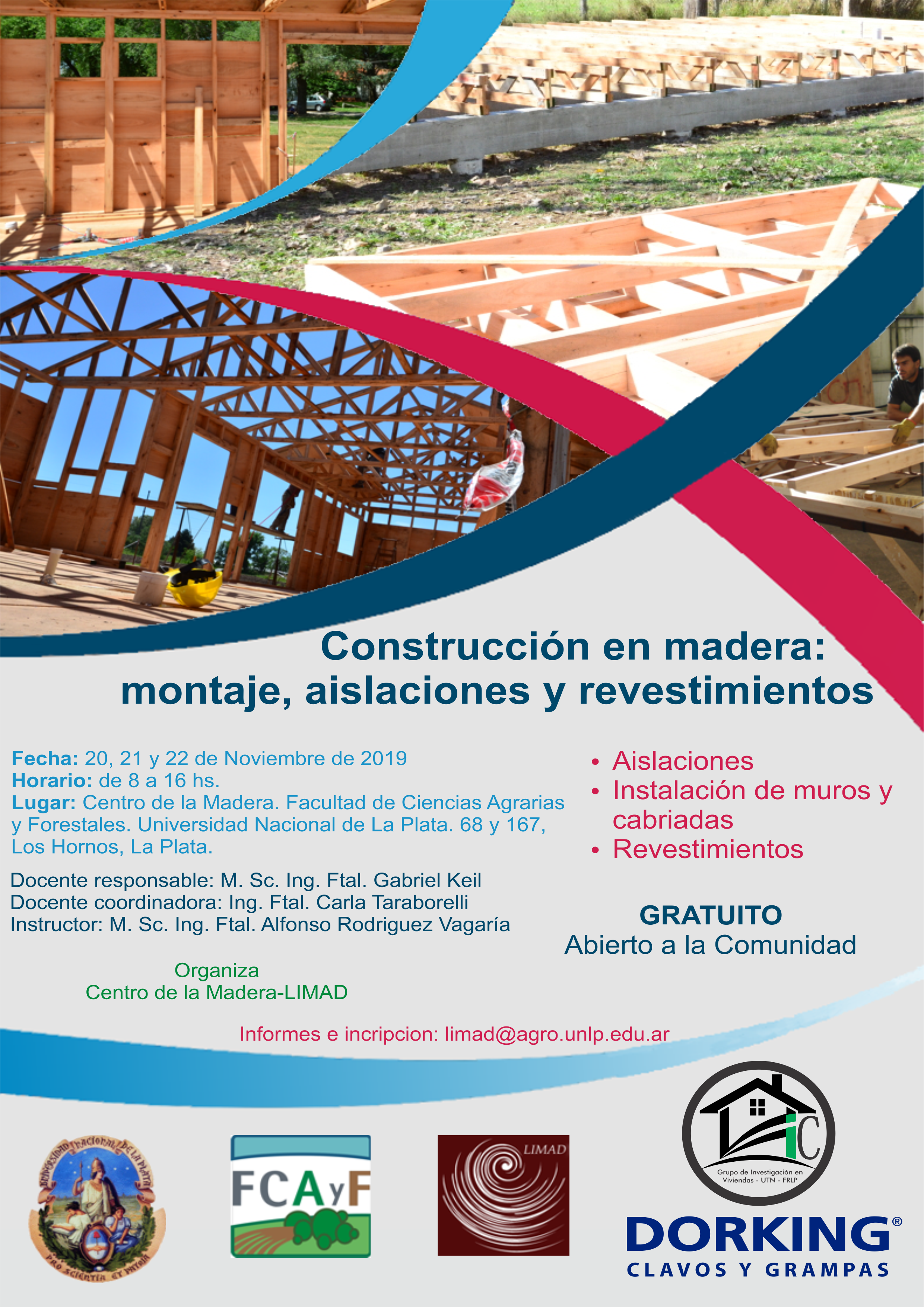 Curso de Construcción en madera: montaje, aislaciones y revestimientos