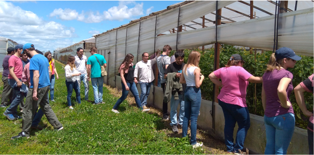 Visita de estudiantes de la Universidad Nacional de La Pampa