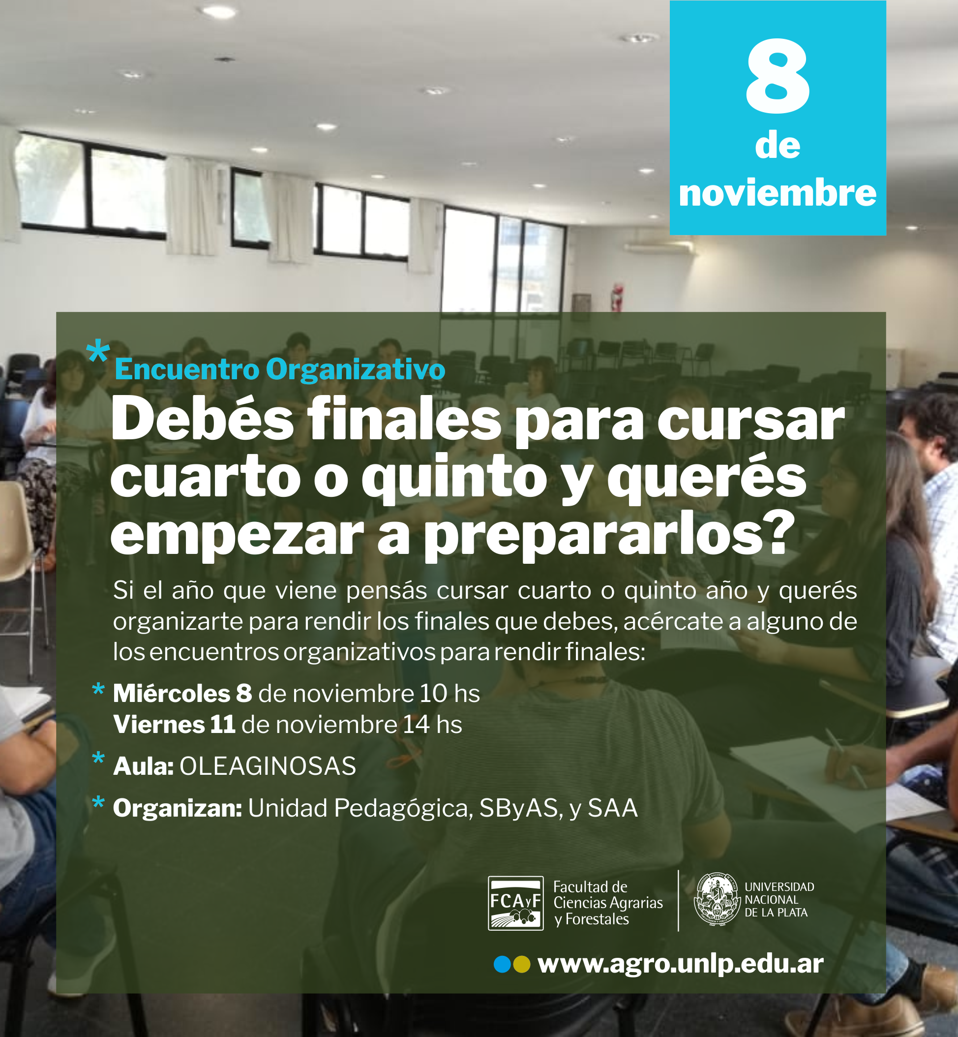 Encuentro organizativo para preparar finales y cursar 4° y 5°