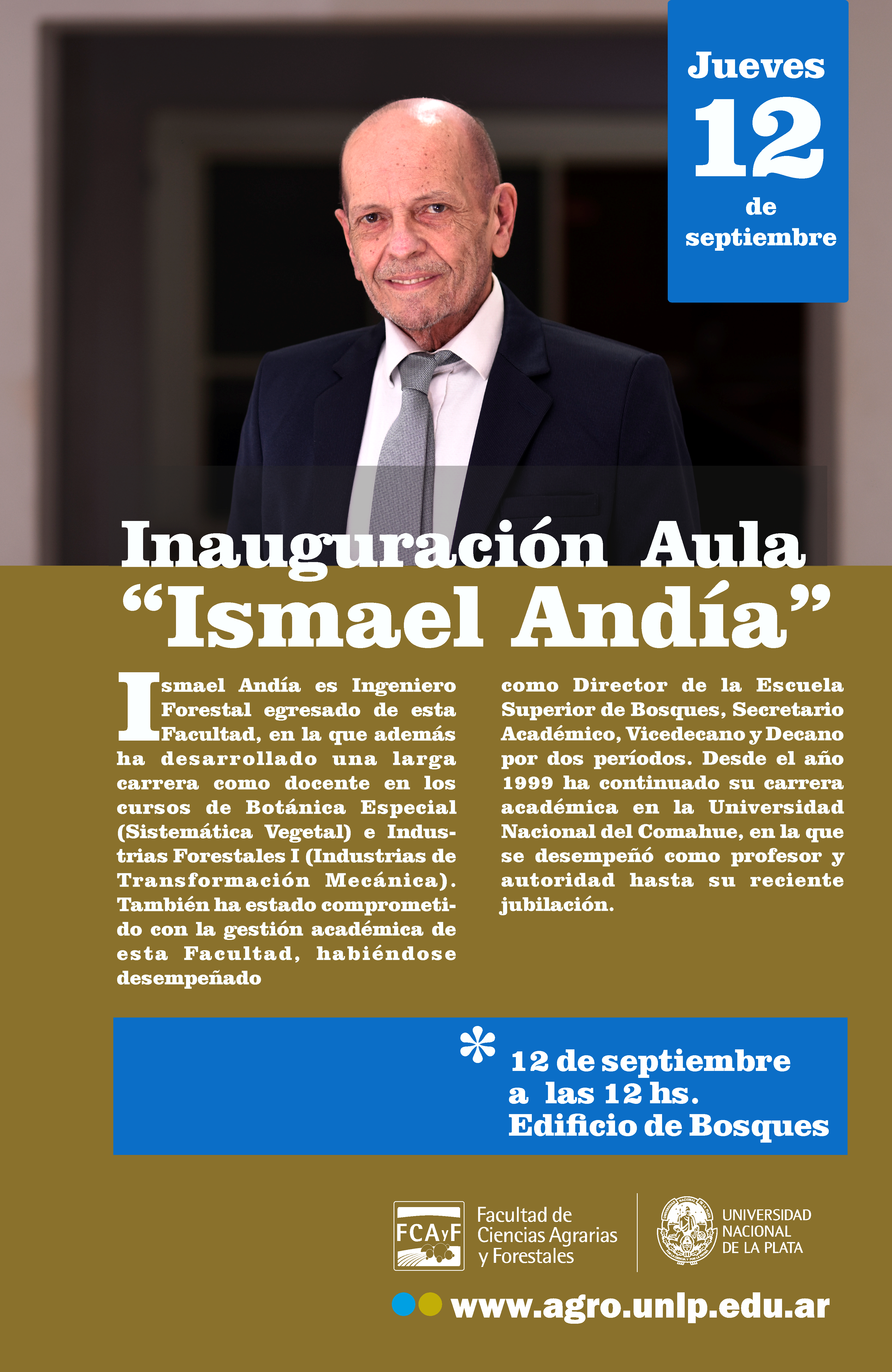 Inauguración del Aula Ismael Andía