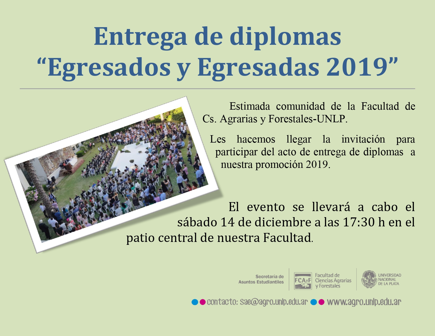 Entrega de Diplomas Egresadas y Egresados 2019