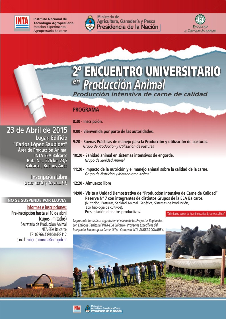 2° Encuentro Universitario en Producción Animal. Producción intensiva de carne de calidad.