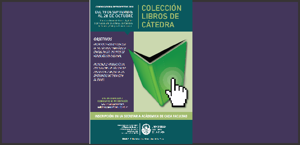 Colección Libros de Cátedra. Convocatoria para la selección de Proyectos 2016