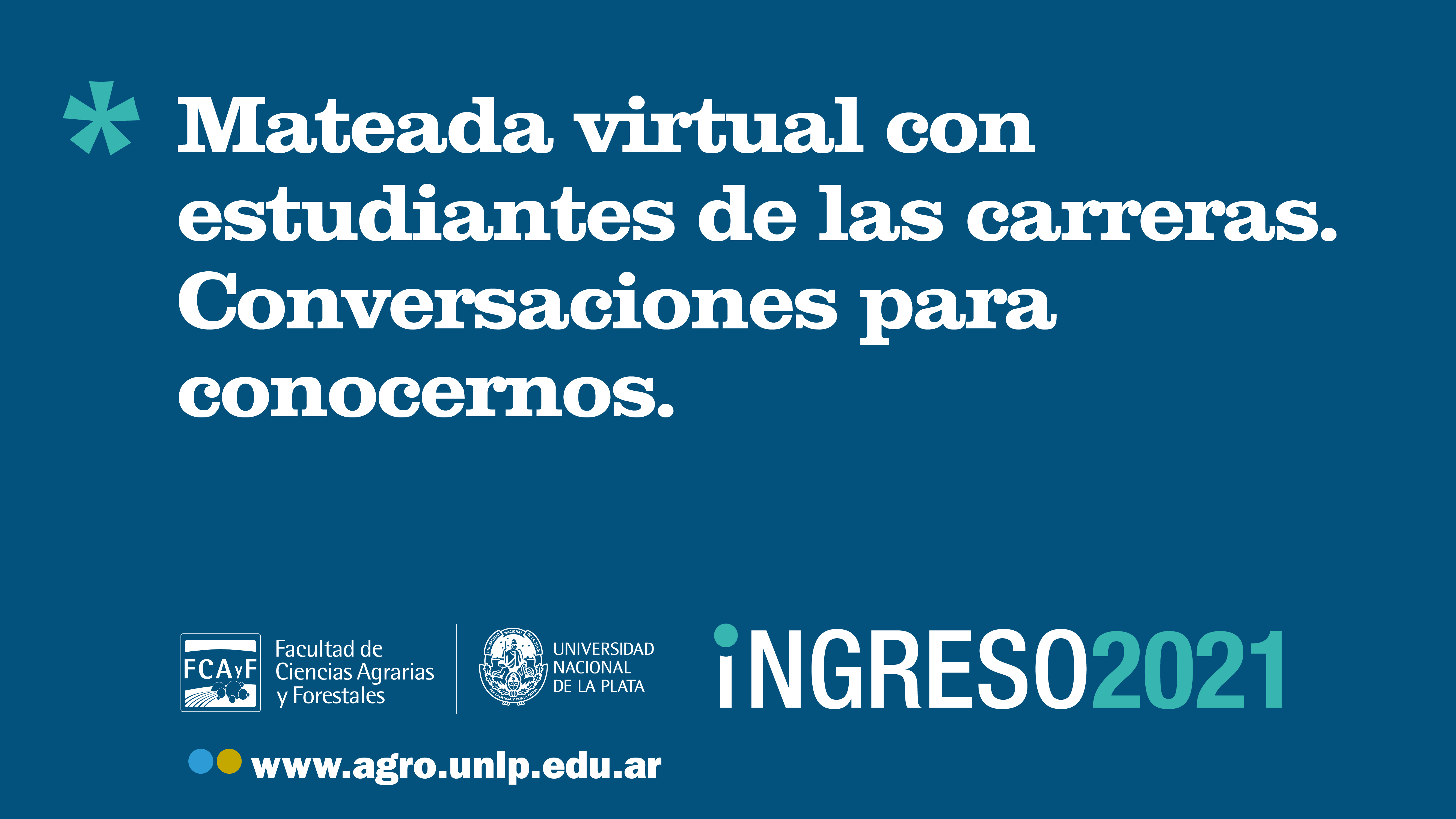 Mateada virtual con estudiantes de las carreras. Convesaciones para conocernos