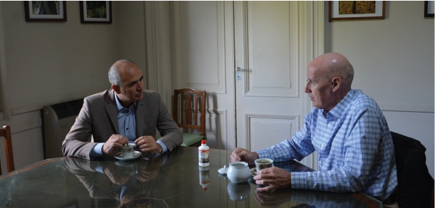 El presidente de la UNLP Martín López Armengol visitó nuestra Facultad