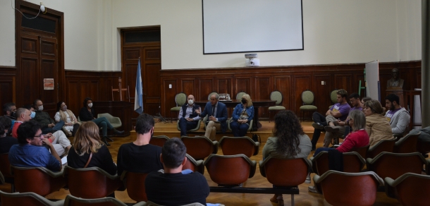 Visita del candidato a Presidente de la UNLP Lic. Martín López Armengol