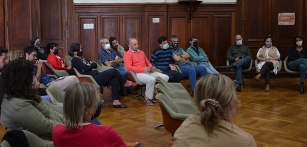 Visita del candidato a Presidente de la UNLP Lic. Martín López Armengol