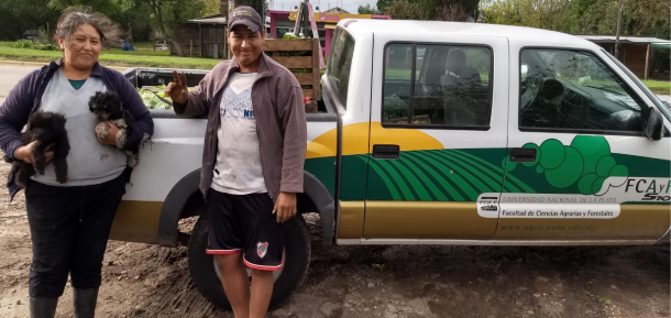 LA FACULTAD COLABORÓ  JUNTO A PRODUCTORES DE LA COOPERATIVA NUEVA ESPERANZA EN LA DONACIÓN DE HORTALIZAS PARA COMEDORES DE LA CIUDAD