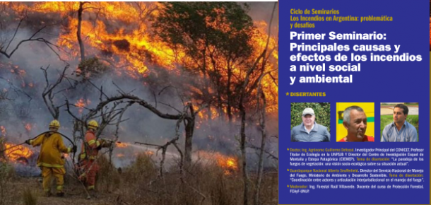 Primer Seminario: Principales causas y efectos de los incendios a nivel social y ambiental