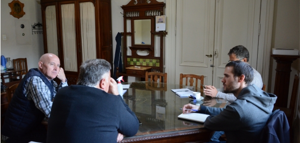 Preparativos para el comienzo de la obra de los Laboratorios Integrados