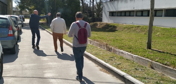 Reunión con autoridades de la Secretaría de Planeamiento, Obras y Servicios de la Universidad Nacional de La Plata