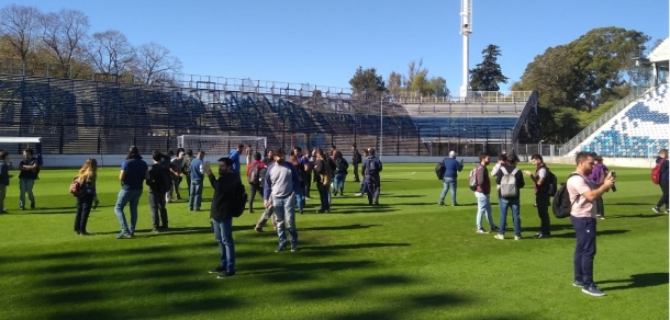 Visita al estadio de Gimnasia y Esgrima de La Plata