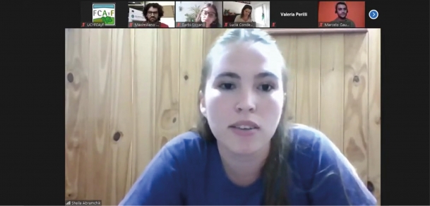 Mateada virtual con estudiantes de las carreras