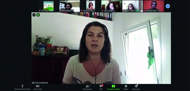 Mateada virtual con estudiantes de las carreras