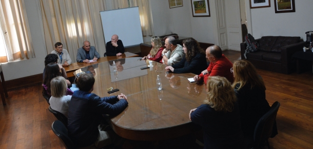 Reunión del Presidente de la UNLP con Consejeros Directivos y Gestión