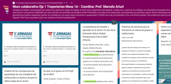 El equipo de tutoras y tutores de egreso de la Facultad participaron de las 3º Jornadas sobre las prácticas docentes en la Universidad Pública.