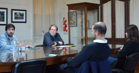 Visita a la Facultad de Nicolas Rendtorff y Guido Mastrantonio