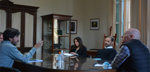 Visita a la Facultad de Nicolas Rendtorff y Guido Mastrantonio