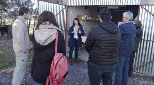 Visita del Secretario de Producción de la UNLP a la EEJH