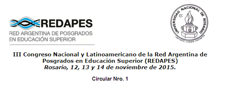 III Congreso Nacional y Latinoamericano de la Red Argentina de Posgrados en Educación Superior (REDAPES)