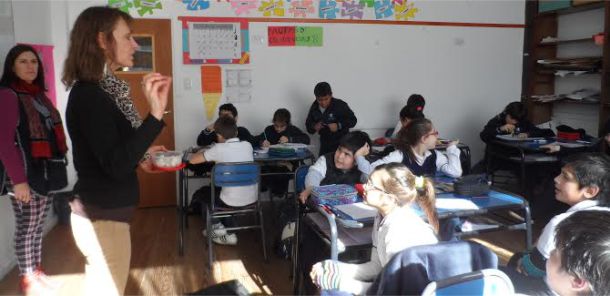 Visita de docentes de Fitopatología al Colegio Euforión