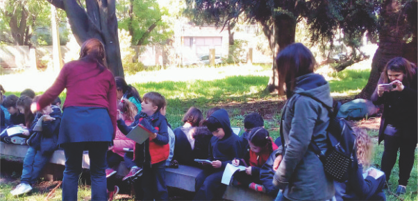 Visita de escuela de la región al Jardín Botánico y Arboretum C. Spegazzini