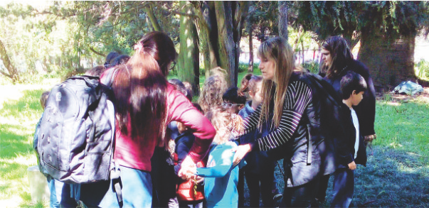 Visita de escuela de la región al Jardín Botánico y Arboretum C. Spegazzini