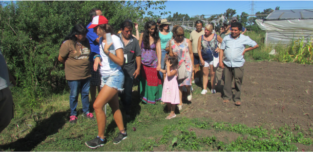 Visita de consumidores a productores  en transición agroecológica del CHP