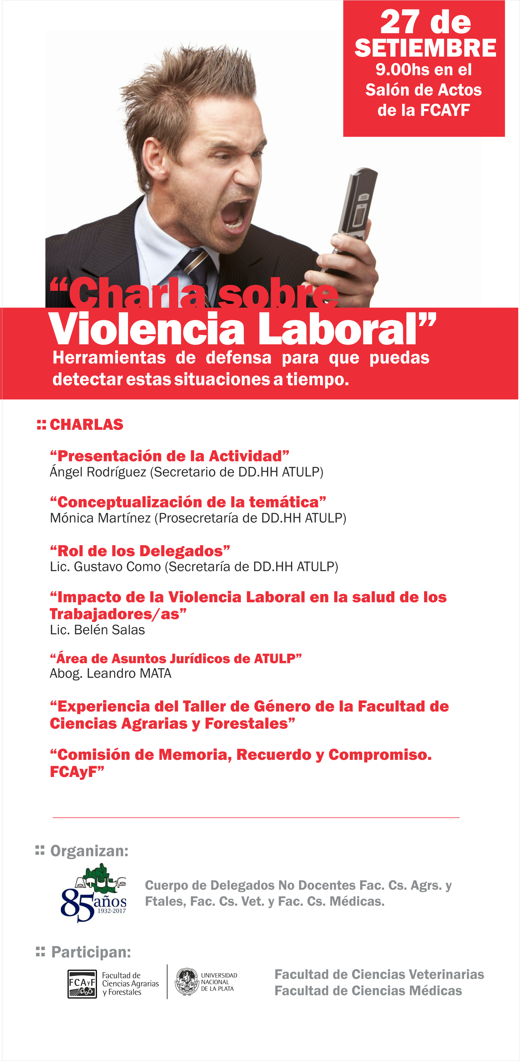 Charlas sobre Violencia Laboral